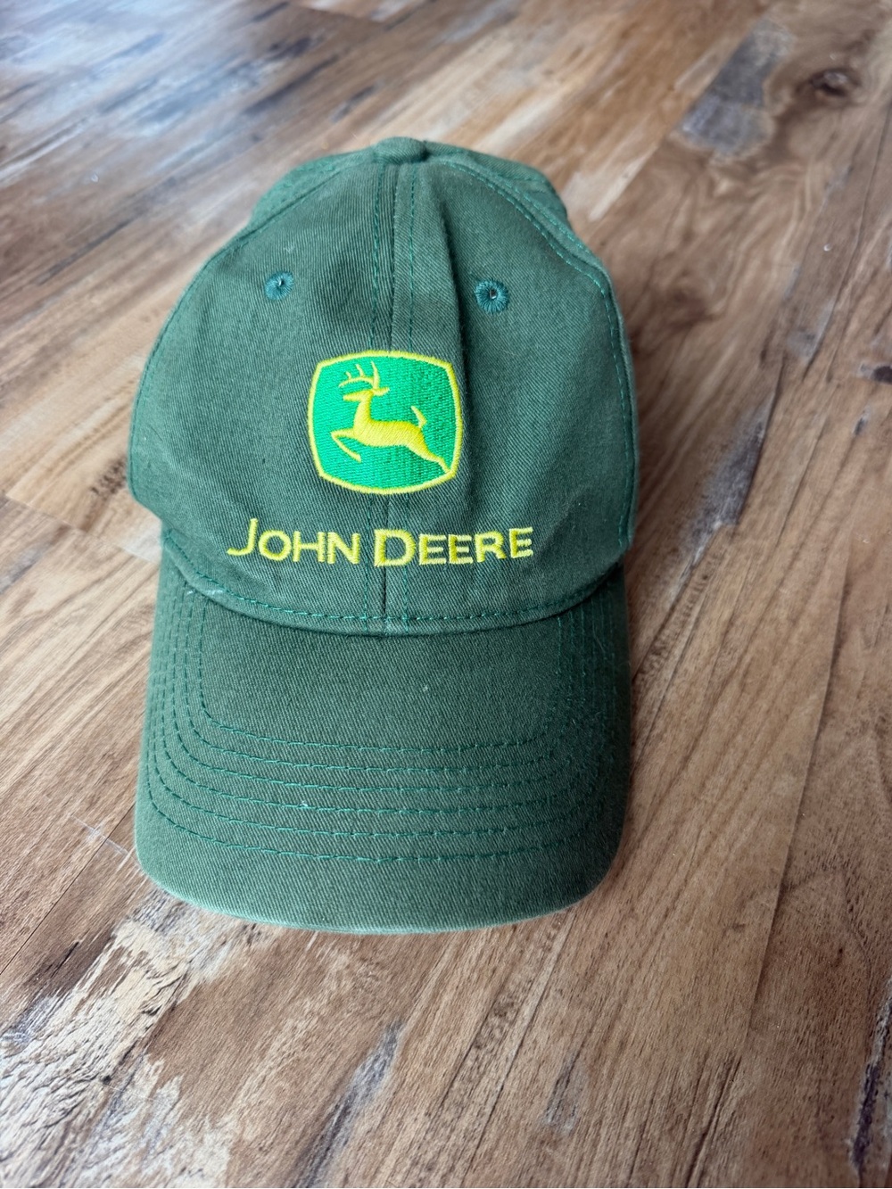 John Deere Green Cap with Yellow Logo Embroidery 0128